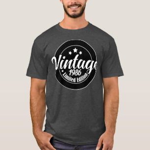 Limited Edition Vintage 1986 birthday 37th Birthda T-Shirt