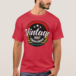 Limited Edition Vintage 1987 birthday 36th Birthda T-Shirt