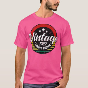 Limited Edition Vintage 1989 birthday 34th Birthda T-Shirt