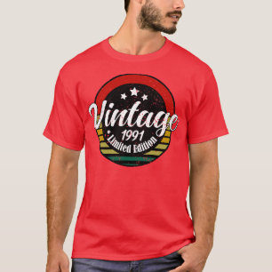 Limited Edition Vintage 1991 birthday 32th Birthda T-Shirt