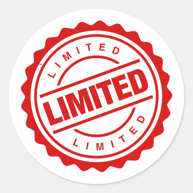 Limited Offer Classic Round Sticker (Front)