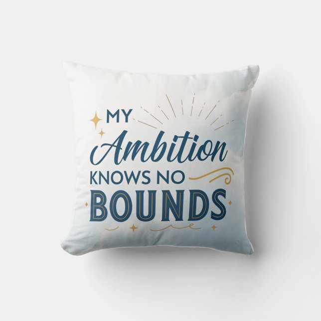 Limitless Ambition Pillow (Front)