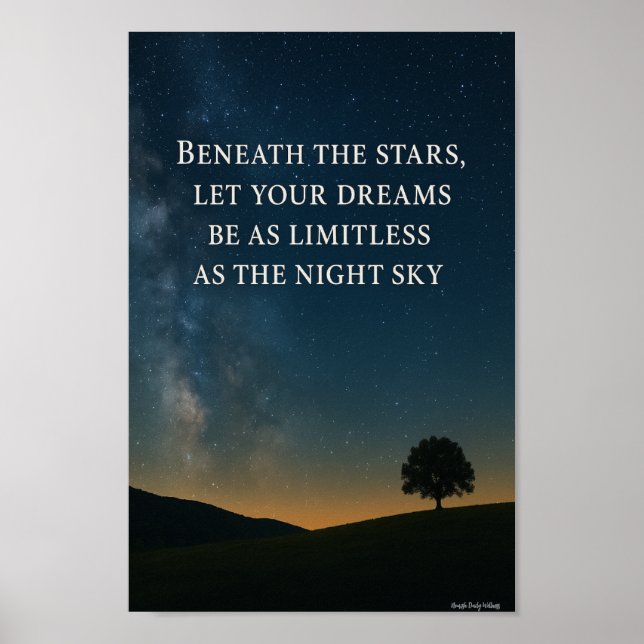 Limitless Dreams Under the Stars Poster (Front)
