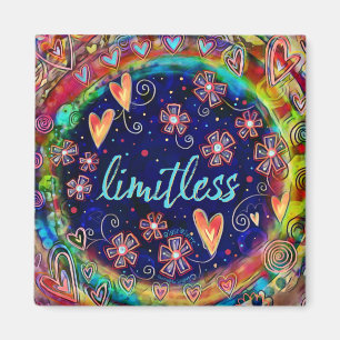 Limitless Floral Heart Modern Inspirivity Magnet