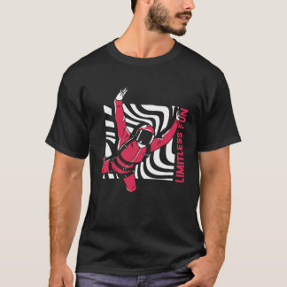 Limitless Fun Skydiving Parachuting Parachute Skyd T-Shirt