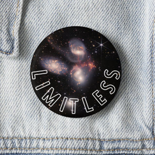 Limitless Galaxy Inspirational 6 Cm Round Badge