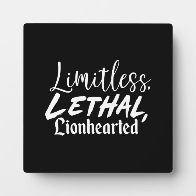 Limitless - Gym, Hustle, Success Motivation Plaque (Front)