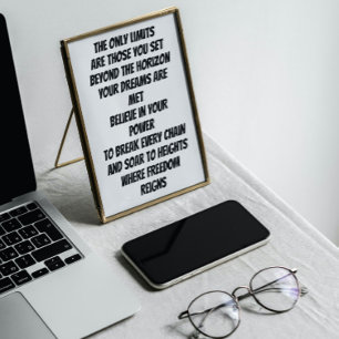 Limitless inspirational mini poem poster