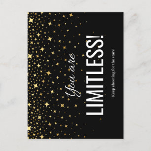 Limitless postcard (black)