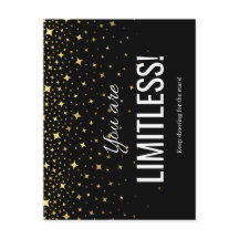 Limitless postcard (black)