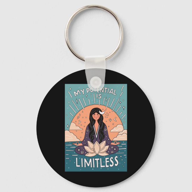 Limitless Sticker  Key Ring (Front)
