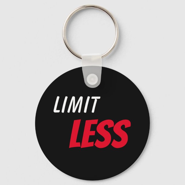 Limitless uplifting positivity focus attitude key ring (Front)