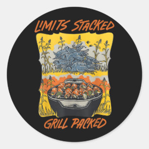 Limits Stacked Grill Packed Dove Hunting Hunter Da Classic Round Sticker