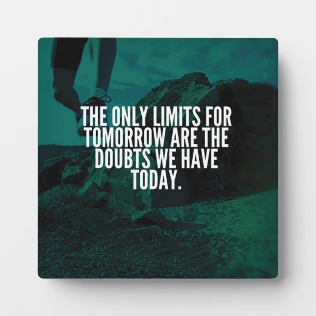 LIMITS - Workout Motivational Plaque (Front)