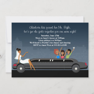 Limo Bachelorette Party Invitation