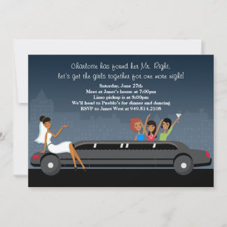 Limo Bachelorette Party Invitation