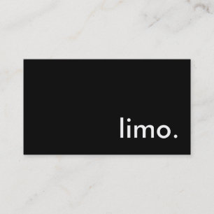 limo. business card