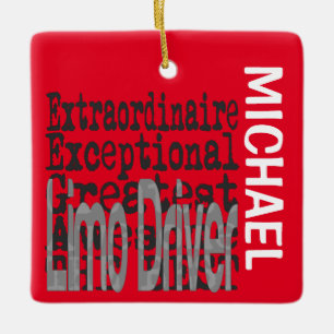 Limo Driver Extraordinaire CUSTOM Ceramic Ornament