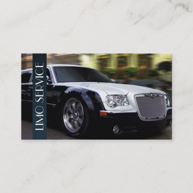 Limo, Limousines Service, Taxi Driver Business Business Card (Front)
