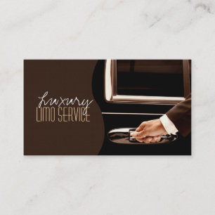 Limo Service Driver, Cab, Taxi Business Card