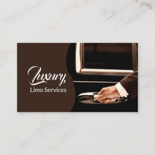 Limo Service Driver, Cab, Taxi Business Card