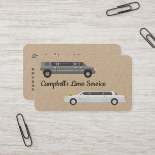 Limo Service Limousine Business Card