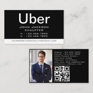Limo & Taxi Driver Modern City Professional Car  Business Card