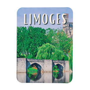 Limoges Photo Vintage Magnet