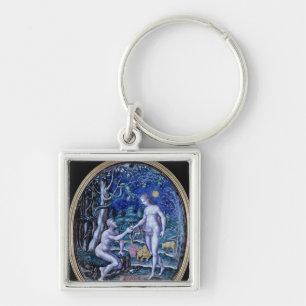 Limoges plaque depicting Adam and Eve, c.1570 Key Ring