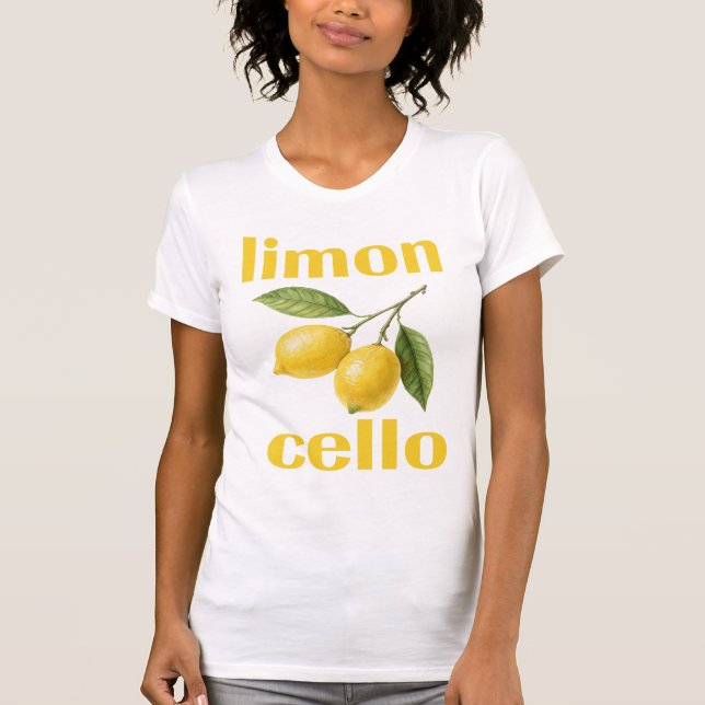 limon cello t-shirt for women and men (Front)