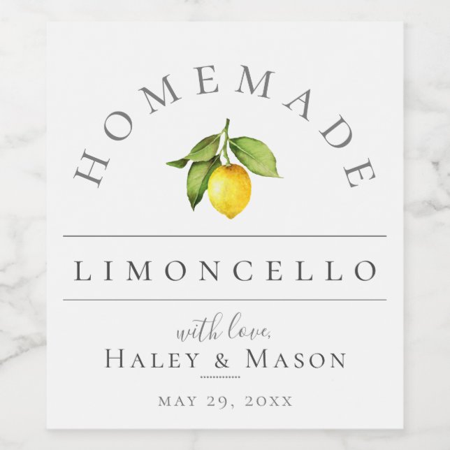 Limoncello Beverage Label (Single Label)
