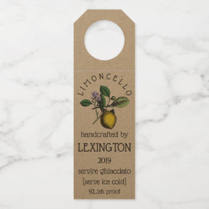 Limoncello Bottle Tag