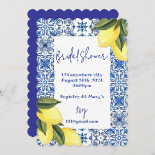 LIMONCELLO BRIDAL SHOWER INVITATION