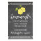 Limoncello Chalk Look Tall Bottle Label | Homemade
