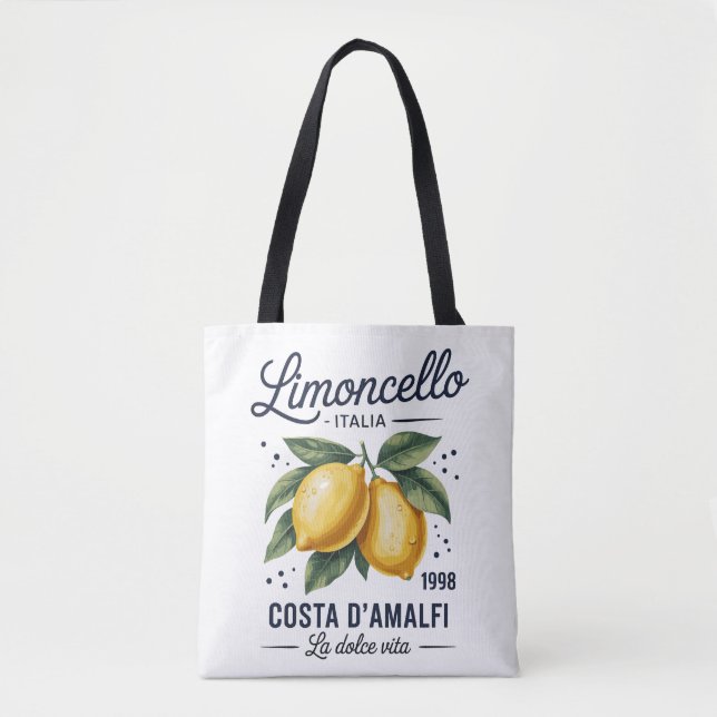 Limoncello  Costa d’Amalfi La Dolce Vita Tote Bag (Front)