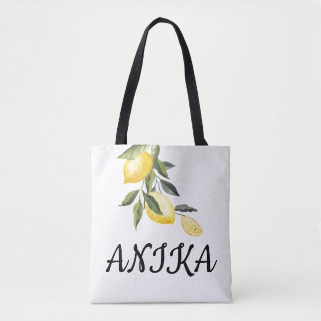 LIMONCELLO CUSTOM NAME Tote Bag (Front)