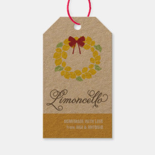Limoncello Gift Tag, favour tag, hanging tag