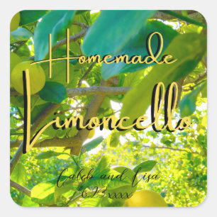Limoncello Homemade Personalised Sticker