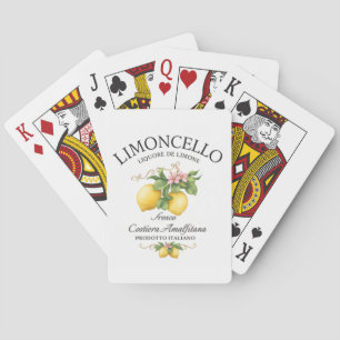 Limoncello Italy Amalfi Coast Playing Cards