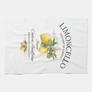 Limoncello Italy Amalfi Coast Tea Towel