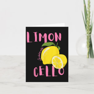 Limoncello La Dolce Vita Italian Lemon Card