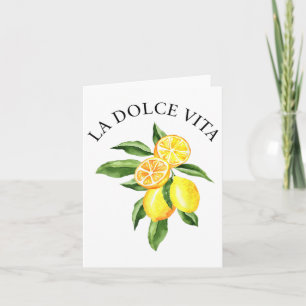Limoncello La Dolce Vita Italian Lemon  Card