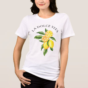 Limoncello La Dolce Vita Italian Lemon Tri-Blend Shirt