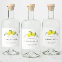 Limoncello Lemon Citrus Floral Wedding