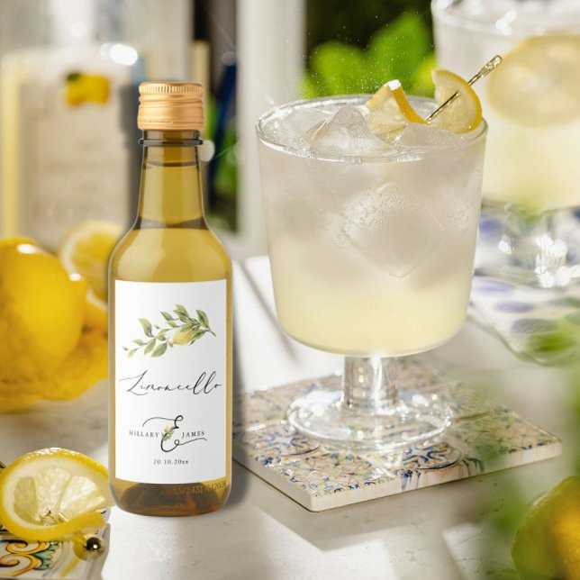 Limoncello Lemon Sorrento Wedding Favour Label (Creator Uploaded)