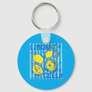 Limoncello Lemon Summer Italy La Dolce Vita Amalfi Key Ring