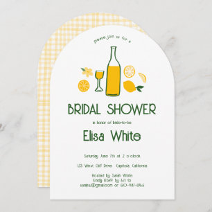 Limoncello Lemonade CUSTOM Arch Bridal Shower  Invitation