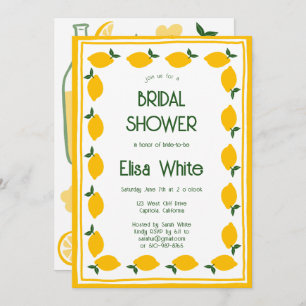 Limoncello Lemonade CUSTOM Bridal Shower  Invitation