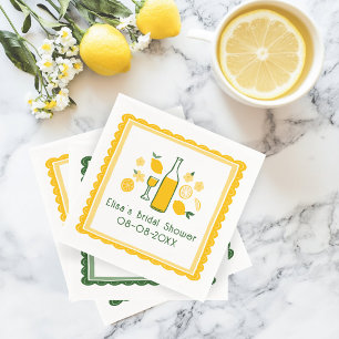 Limoncello Lemonade Lemon CUSTOM Bridal Shower Napkin