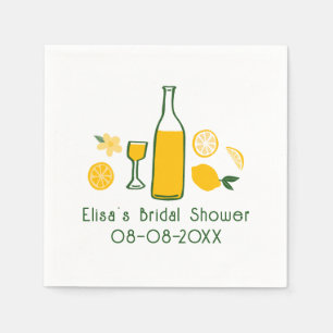 Limoncello Lemonade Lemon CUSTOM Bridal Shower Napkin